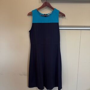 Cute turquoise and black dress